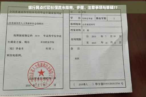 银行网点打印社保流水指南，步骤、注意事项与答疑??