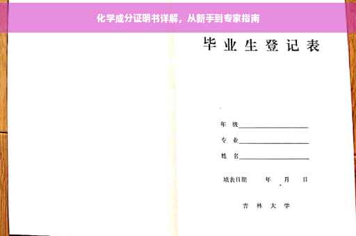 化学成分证明书详解，从新手到专家指南