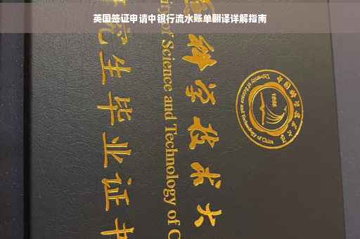英国签证申请中银行流水账单翻译详解指南