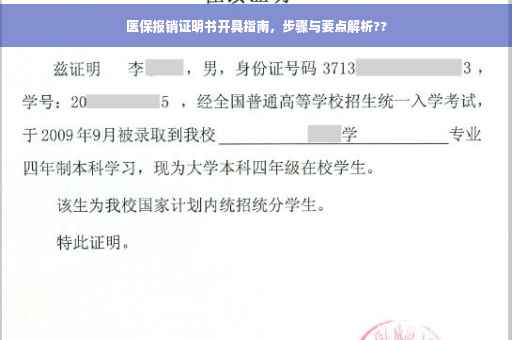 医保报销证明书开具指南，步骤与要点解析??