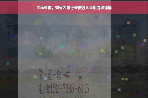 全面指南，如何为银行提供收入证明流程详解