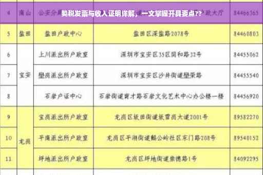 契税发票与收入证明详解，一文掌握开具要点??