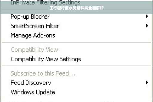 工行银行流水凭证种类全面解析