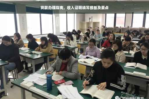 贷款办理指南，收入证明填写模板及要点