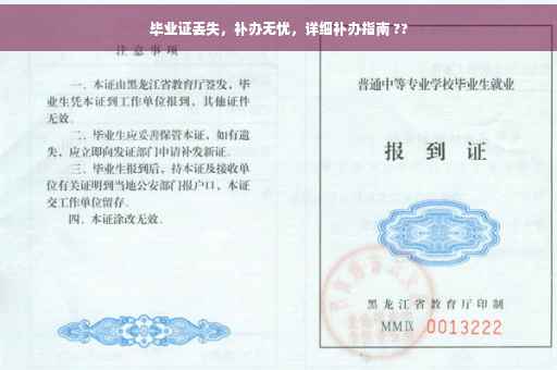 毕业证丢失，补办无忧，详细补办指南 ??