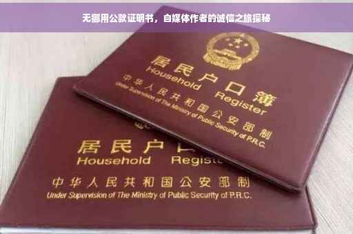 无挪用公款证明书，自媒体作者的诚信之旅探秘