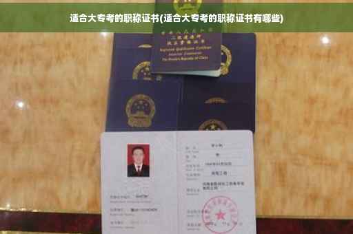 适合大专考的职称证书(适合大专考的职称证书有哪些)