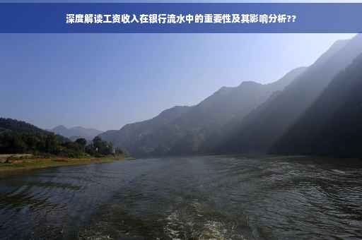 深度解读工资收入在银行流水中的重要性及其影响分析??