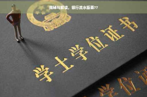 揭秘与解读，银行流水版面??