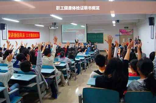 职工健康体检证明书概览