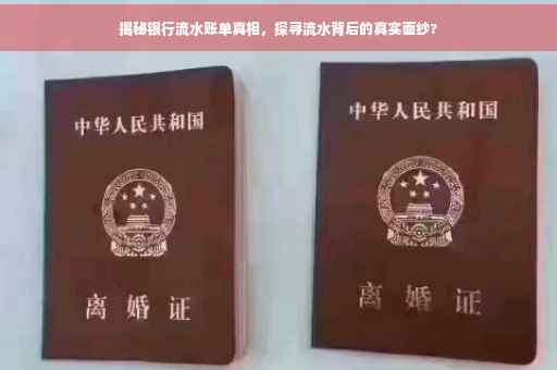 揭秘银行流水账单真相，探寻流水背后的真实面纱?