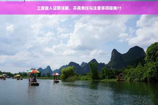 工资收入证明详解，开具责任与注意事项指南??