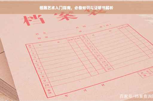 根雕艺术入门指南，必备知识与证明书解析