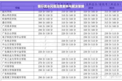 银行流水问题深度解析与解决策略
