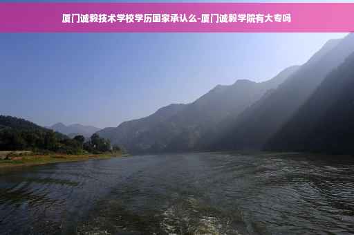 厦门诚毅技术学校学历国家承认么-厦门诚毅学院有大专吗