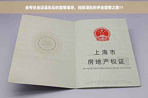 自考毕业证丢失后的荣誉追寻，找回遗失的学业荣誉之路??