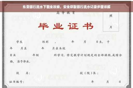 东亚银行流水下载全攻略，安全获取银行流水记录步骤详解