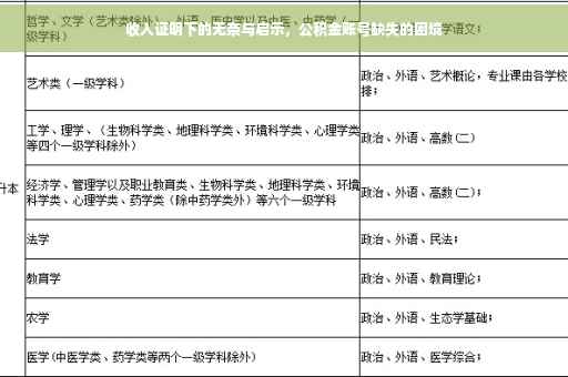 收入证明下的无奈与启示，公积金账号缺失的困境