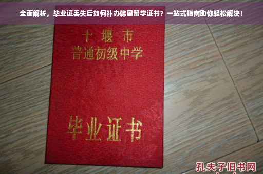 全面解析，毕业证丢失后如何补办韩国留学证书？一站式指南助你轻松解决！