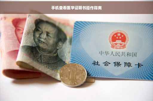 手机查看医学证明书操作指南