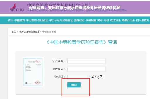 深度解析，支出对银行流水的影响及背后经济逻辑揭秘