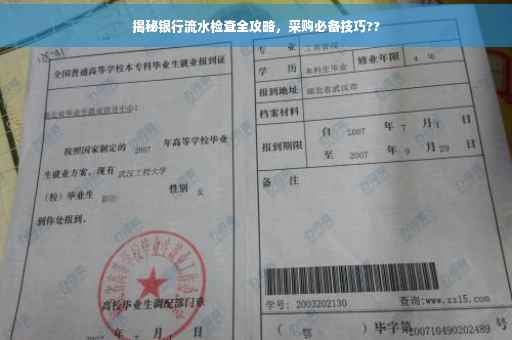 揭秘银行流水检查全攻略，采购必备技巧??