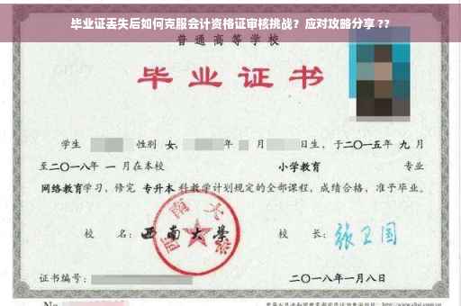 毕业证丢失后如何克服会计资格证审核挑战？应对攻略分享 ??