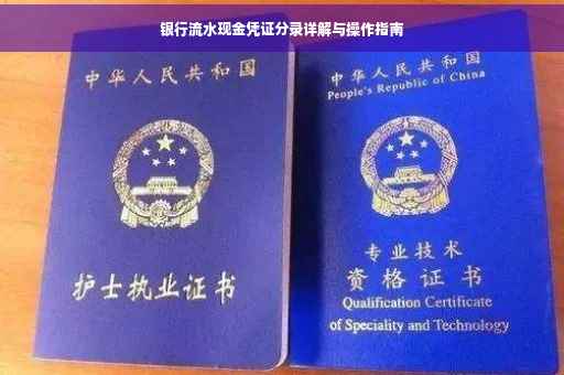 银行流水现金凭证分录详解与操作指南