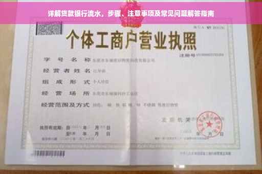 详解贷款银行流水，步骤、注意事项及常见问题解答指南