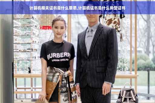 计算机相关证书是什么意思,计算机证书是什么类型证书