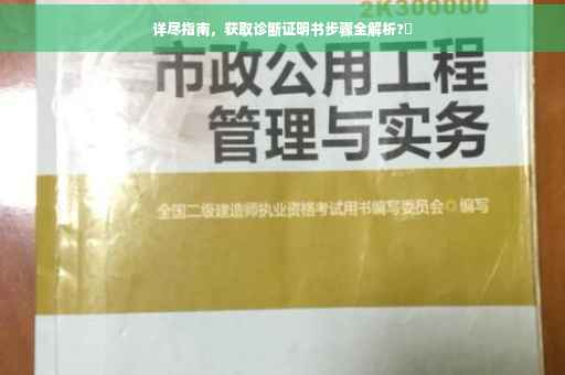 详尽指南，获取诊断证明书步骤全解析?✨