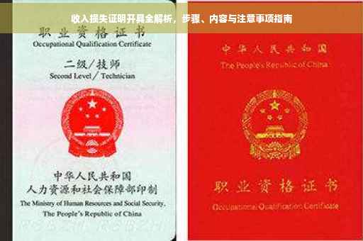 收入损失证明开具全解析，步骤、内容与注意事项指南