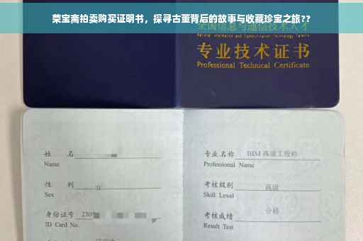 荣宝斋拍卖购买证明书，探寻古董背后的故事与收藏珍宝之旅??