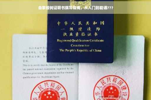 自家桉树证明书撰写指南，从入门到精通???