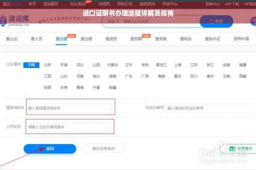 进口证明书办理流程详解及指南