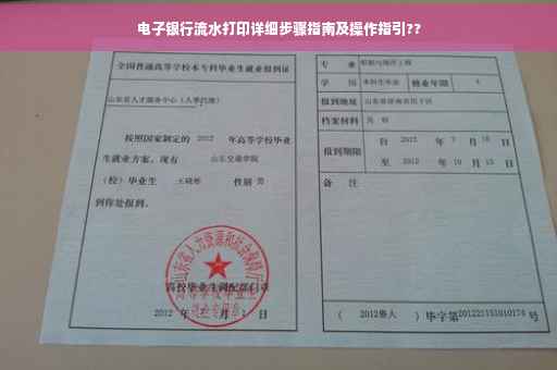 电子银行流水打印详细步骤指南及操作指引??