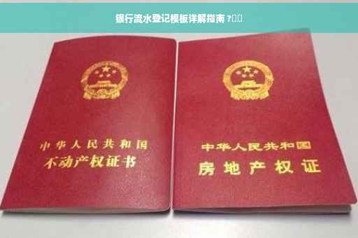 银行流水登记模板详解指南 ?⚡️
