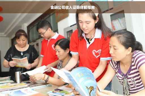 金融公司收入证明详解指南