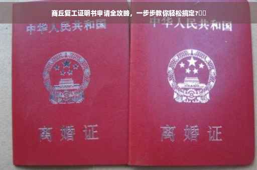 商丘复工证明书申请全攻略，一步步教你轻松搞定?⚡️