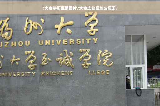 ?大专学历证明图片?大专毕业证怎么复印?
