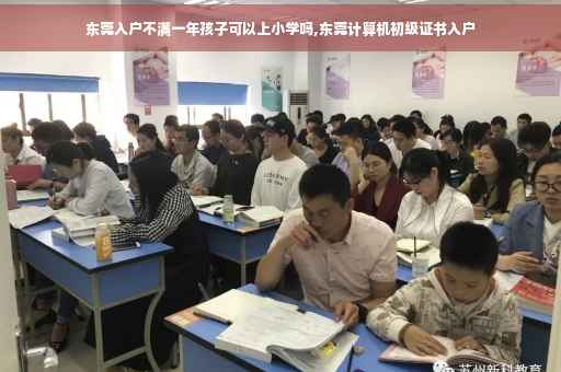 东莞入户不满一年孩子可以上小学吗,东莞计算机初级证书入户