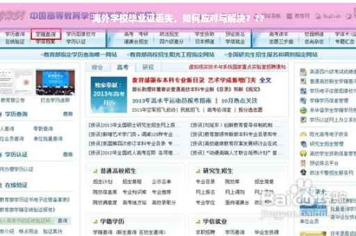 海外学校毕业证丢失，如何应对与解决？??