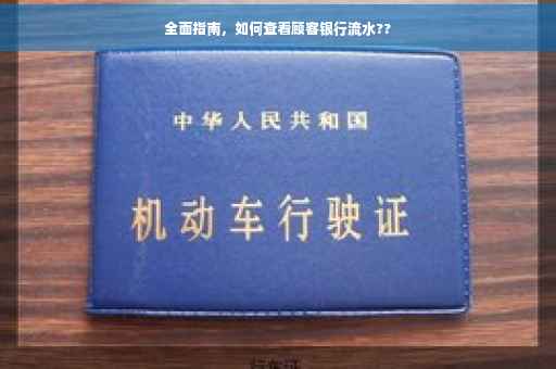 全面指南，如何查看顾客银行流水??