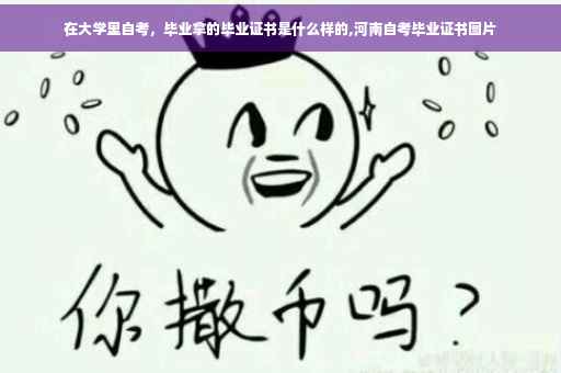 在大学里自考，毕业拿的毕业证书是什么样的,河南自考毕业证书图片