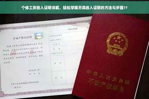 个体工资收入证明详解，轻松掌握开具收入证明的方法与步骤??