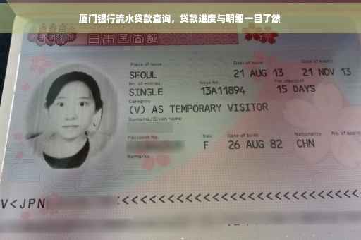 厦门银行流水贷款查询，贷款进度与明细一目了然