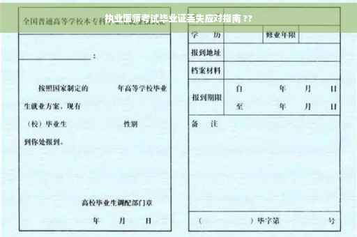 执业医师考试毕业证丢失应对指南 ??