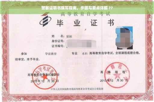 警察证明书撰写指南，步骤与要点详解 ??