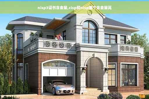 nisp3证书含金量,cisp和nisp哪个含金量高