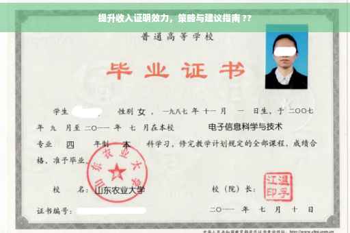 提升收入证明效力，策略与建议指南 ??